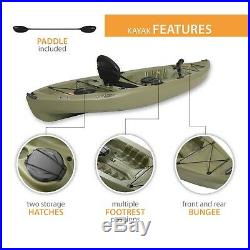 Fishing Kayak (Paddle Included), Fishing Rod Holder Two Hatches Storage Beneath