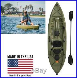 Fishing Kayak with Paddle Fishing Rod Holder Padded Seat Back Water Sport Boat