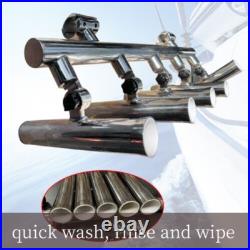 Fishing Rod Base 5 Tube Rod Holder Adjustable For Rails Rod Rest Holder