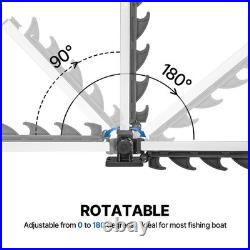 Fishing Rod Holder 180° Adjustable for Boat & Pontoon Secure 4 Storage