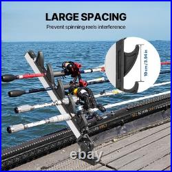 Fishing Rod Holder 180° Adjustable for Boat & Pontoon Secure 4 Storage