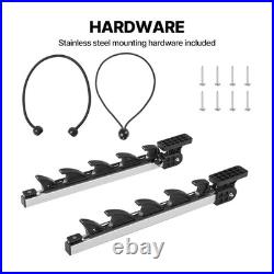 Fishing Rod Holder 180° Adjustable for Boat & Pontoon Secure 4 Storage