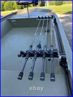 Fishing Rod Holder 180° Adjustable for Boat & Pontoon Secure 4 Storage