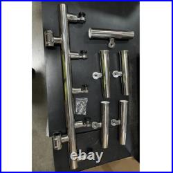Fishing Rod Holder 5 Tube On 1-1-1/4 for Boat Truck Marine Stainless Steel USA