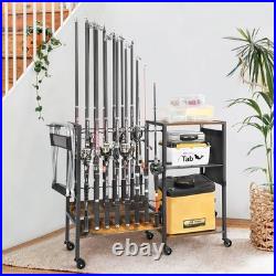 Fishing Rod Holder Fishing Gear Equipment Tackle Cart Fishing Pole Organizer