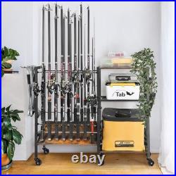 Fishing Rod Holder Fishing Gear Equipment Tackle Cart Fishing Pole Organizer