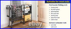 Fishing Rod Holder Fishing Gear Equipment Tackle Cart Fishing Pole Organizer