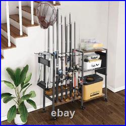 Fishing Rod Holder, Fishing Pole Holders for Garage Boat Home Entryway Fishing G