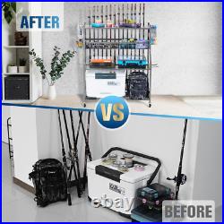 Fishing Rod Holder, Fishing Pole Holders for Garage, Fishing Rod Holders for Gar