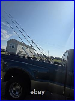 Fishing Rod Holder For Truck Bedside, 8-Pole Passenger & Driver Side Pair