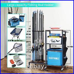 Fishing Rod Holder Garage 360 Degree Rotating Fishing Pole Holders for Gara