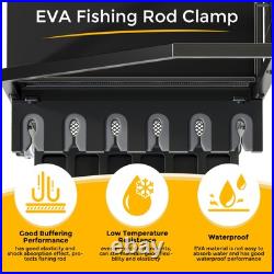 Fishing Rod Holder Organizer with Fabric Drawer & Pegboard, Space-Saving Gara Fishing Rod Holder Organizer with Fabric Drawer & Pegboard, Space-Saving Gara