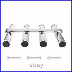 Fishing Rod Holder Side-mounted Wall-mounted Pole Rack Bracket with Screws