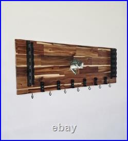 Fishing Rod Holder Wall Mount 6 Rod Storage Rack with Reel Organizer Heavy D Fishing Rod Holder Wall Mount 6 Rod Storage Rack with Reel Organizer Heavy D