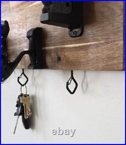 Fishing Rod Holder Wall Mount 6 Rod Storage Rack with Reel Organizer Heavy D