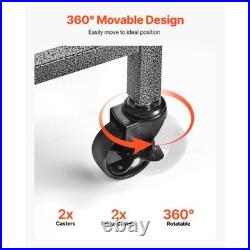 Fishing Rod Holder for 15-Rods, Mobile Fishing Pole Rack Cart with Wheels, Fish