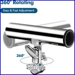 Fishing Rod Holder for Boat, Stainless Steel 316 Rail Mount Clamp Fishing Rod Ho Fishing Rod Holder for Boat, Stainless Steel 316 Rail Mount Clamp Fishing Rod Ho