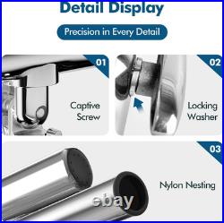 Fishing Rod Holder for Boat, Stainless Steel 316 Rail Mount Clamp Fishing Rod Ho