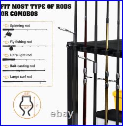 Fishing Rod Holder for Garage, Fishing Pole Rack Cart 10 Rod Fit All Fishing Rod Fishing Rod Holder for Garage, Fishing Pole Rack Cart 10 Rod Fit All Fishing Rod