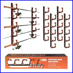 Fishing Rod Holder for Garage, H5 Wall or Ceiling Mounted Fishing Pole Holders w
