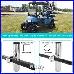 Fishing Rod Holder for Golf Cart, Stainless Steel Rod Holder Side Mount 7/8 Fishing Rod Holder for Golf Cart, Stainless Steel Rod Holder Side Mount 7/8