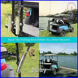 Fishing Rod Holder for Golf Cart, Stainless Steel Rod Holder Side Mount 7/8 Fishing Rod Holder for Golf Cart, Stainless Steel Rod Holder Side Mount 7/8