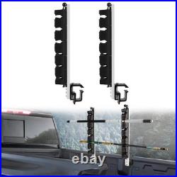 Fishing Rod Holder for Truck Bed, Hold 6 For 4 Rods, silver