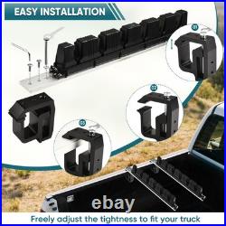 Fishing Rod Holder for Truck Bed, Hold 6 For 4 Rods, silver