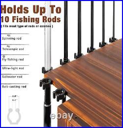 Fishing Rod Holders Garage 360 Degree Rotating Fishing Rod Rack Pole Holders