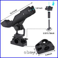 Fishing Rod Holders for Boat, Fishing Boat Rod Holder with Track Mount, Fishing