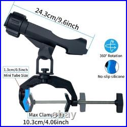 Fishing Rod Holders for Boat, Upgraded Fishing Rod Holder with Enlarge Clamp