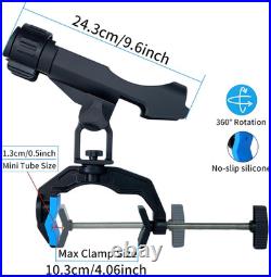 Fishing Rod Holders for Boat, Upgraded Fishing Rod Holder with Enlarge Clamp Inn