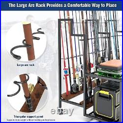 Fishing Rod Holders for Garage 24 Rods Large-Capacity Pole for Tackle Organizer