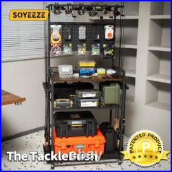 Fishing Rod Holders for Garage, Fishing Gear Holder for Fishing Rod Tackle Box St