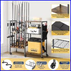 Fishing Rod Holders for Garage Fishing Pole Holders up to 12 Rods, Fishing Fishing Rod Holders for Garage Fishing Pole Holders up to 12 Rods, Fishing