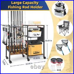 Fishing Rod Holders for Garage Fishing Pole Holders up to 12 Rods, Fishing Fishing Rod Holders for Garage Fishing Pole Holders up to 12 Rods, Fishing