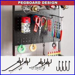 Fishing Rod Holders for Garage, Fishing Rod Storage Rack with Hooks & Wheels