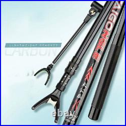thumbnail image 2 of 24-Inch T-Bar Boat Or Dock Fishing Rod Holder With 3/4-Inch Screw-in Pedestal And 4 Dual-Angle Holders - Made In USA By Reel Fisherman 2 of 6
