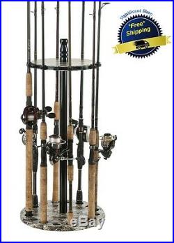 Fishing Rod Rack Hanging Stand Organizer Holder Floor Reel Storage Poles Rods US