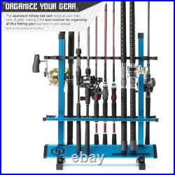 Fishing Rod Rack Holder Organizer, 24-48 Slots to Hold Fresh Salt Water Spinning