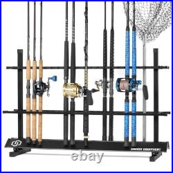 Fishing Rod Rack Holder Organizer, Lightweight Aluminum Vertical Fish Pole Ga