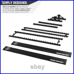 Fishing Rod Rack Holder Organizer, Lightweight Aluminum Vertical Fish Pole Ga