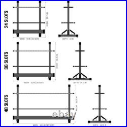 Fishing Rod Rack Holder Organizer, Lightweight Aluminum Vertical Fish Pole Ga