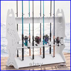 Fishing Rod Rack for 24 Rods, 3 Tier Detachable Design Fishing Pole Holder, Wate