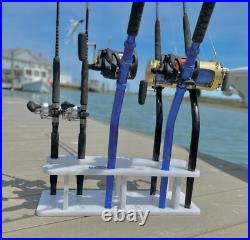 Fishing Rod Storage Floor Rack Pole Organizer Garage Marine Board Stand