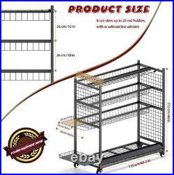 Fishing Rod Storage With 15 Hooks For Garage, 45.2in Extra Large Fishing