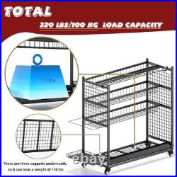 Fishing Rod Storage With 15 Hooks For Garage, 45.2in Extra Large Fishing