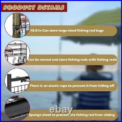 Fishing Rod Storage With 15 Hooks For Garage, 45.2in Extra Large Fishing