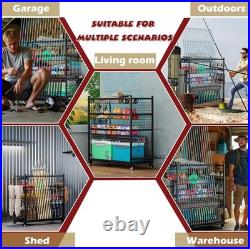 Fishing Rod Storage With 15 Hooks For Garage, 45.2in Extra Large Fishing