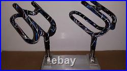 Fishing rodholders set of 10, with mounting BLOCKS. And free ship